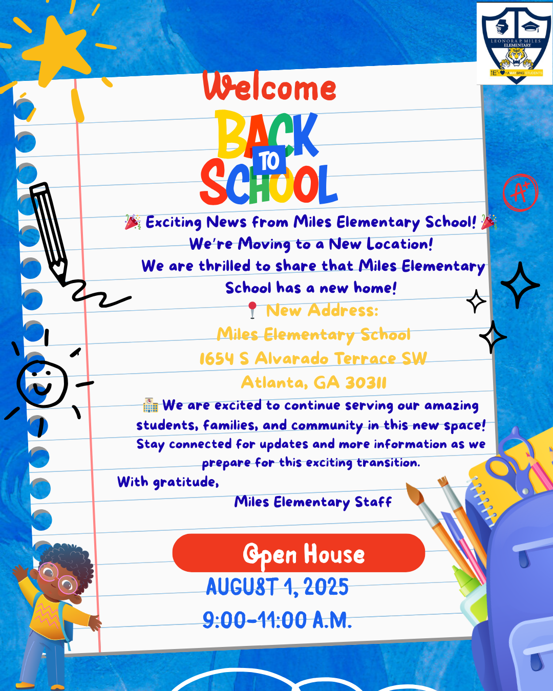 Back to school flyer